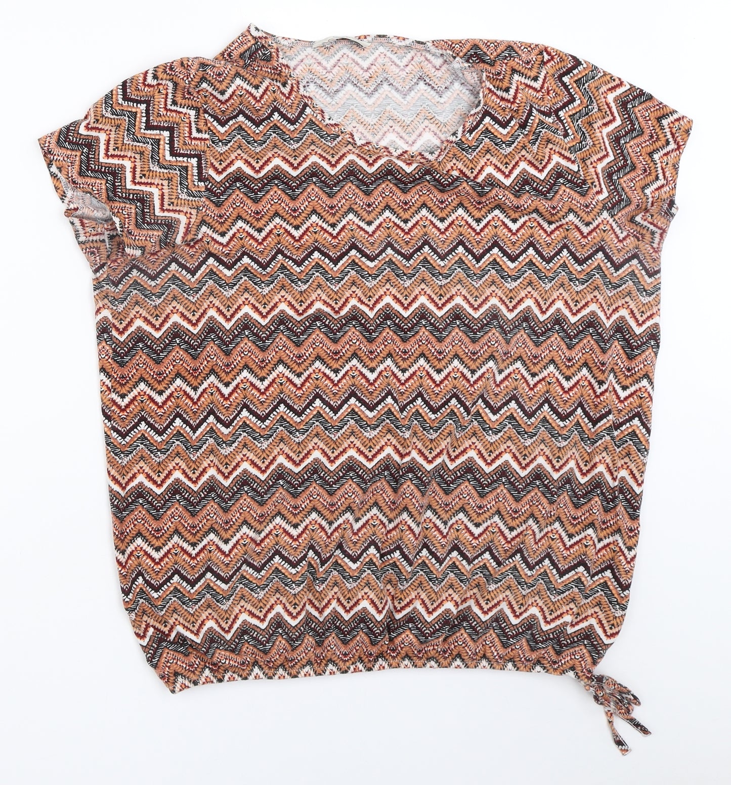 George Womens Orange   Basic T-Shirt Size 16