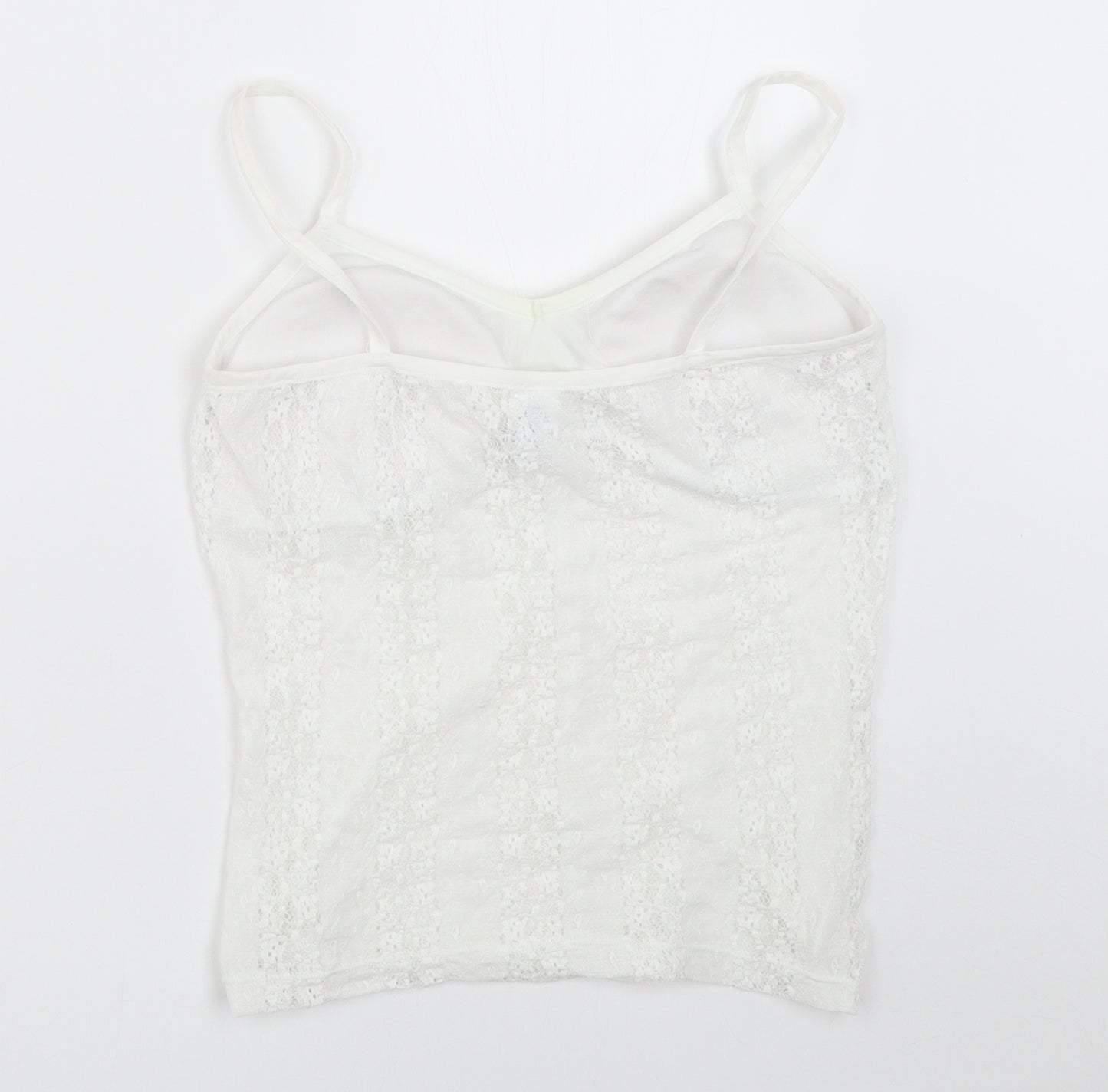 Secret Possesions Womens White Solid  Cami Pyjama Top Size 12