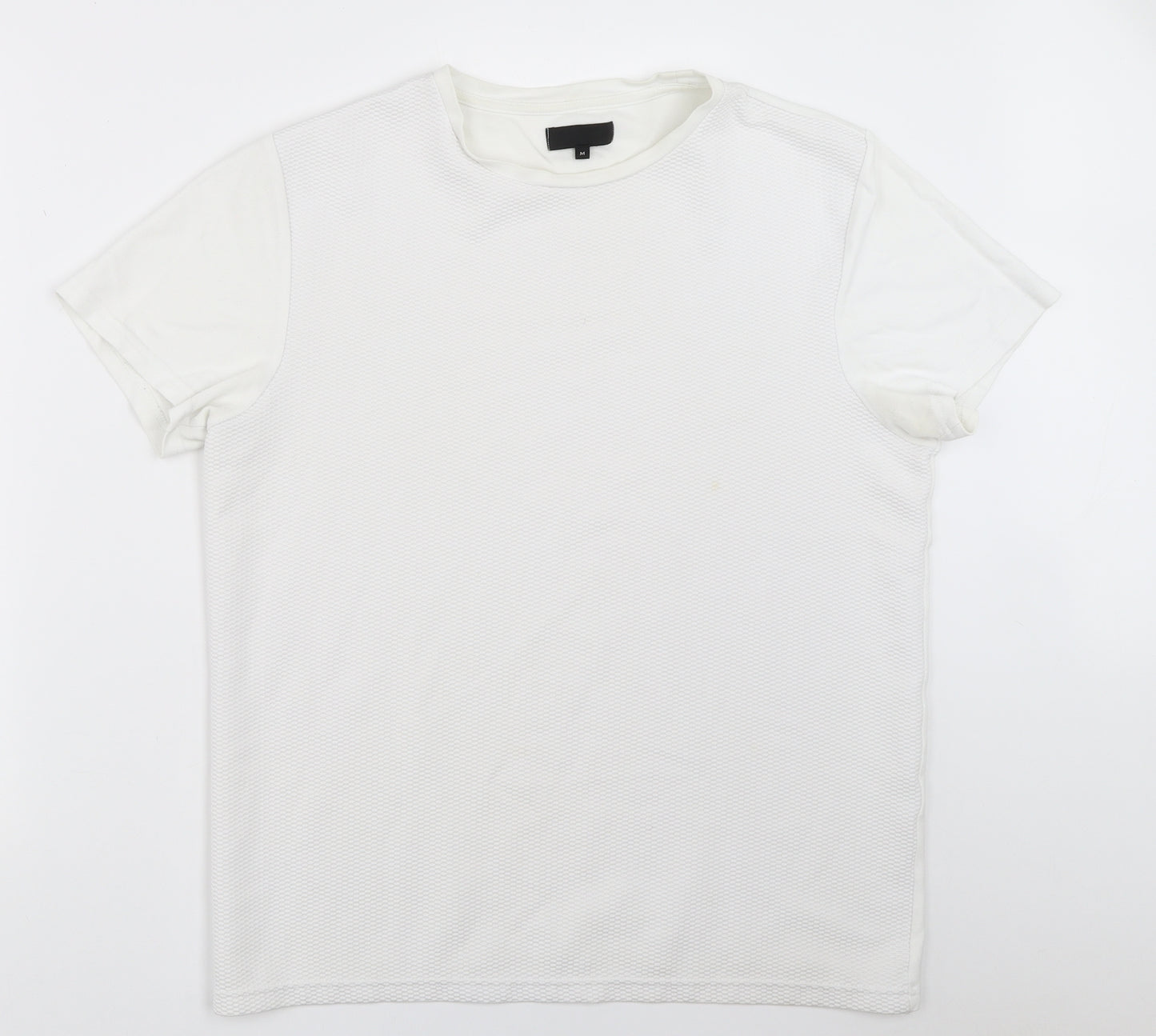 River Island Mens White    T-Shirt Size M