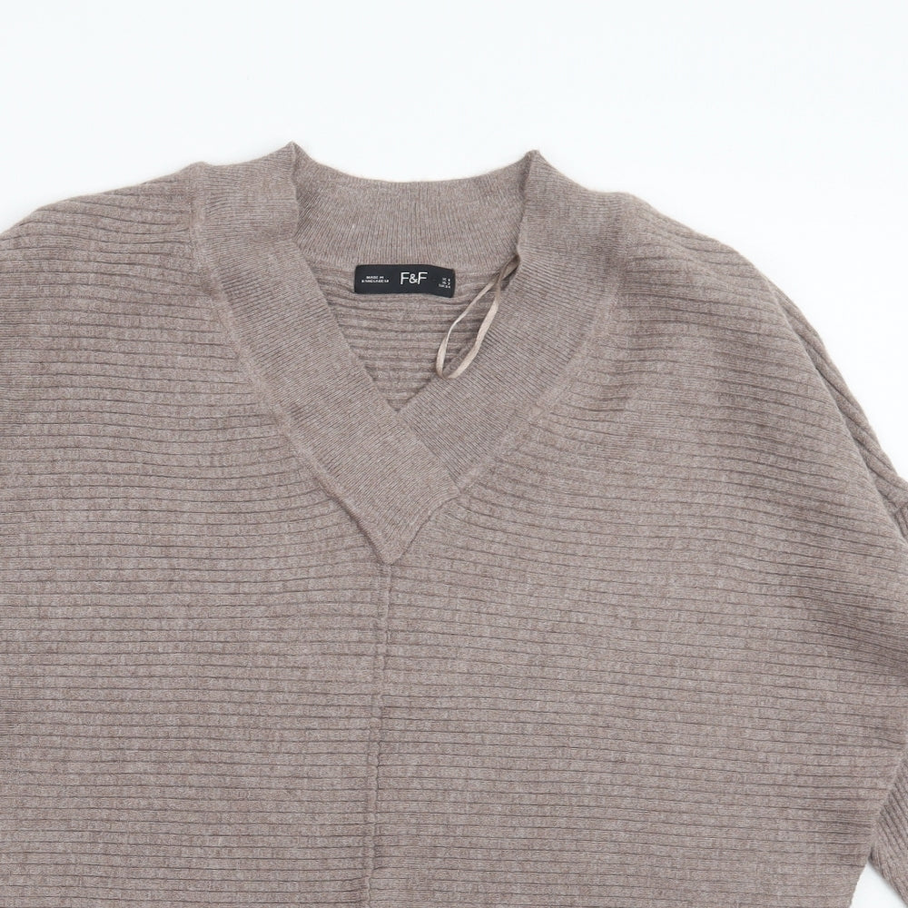 F&F Womens Brown   Pullover Jumper Size 6