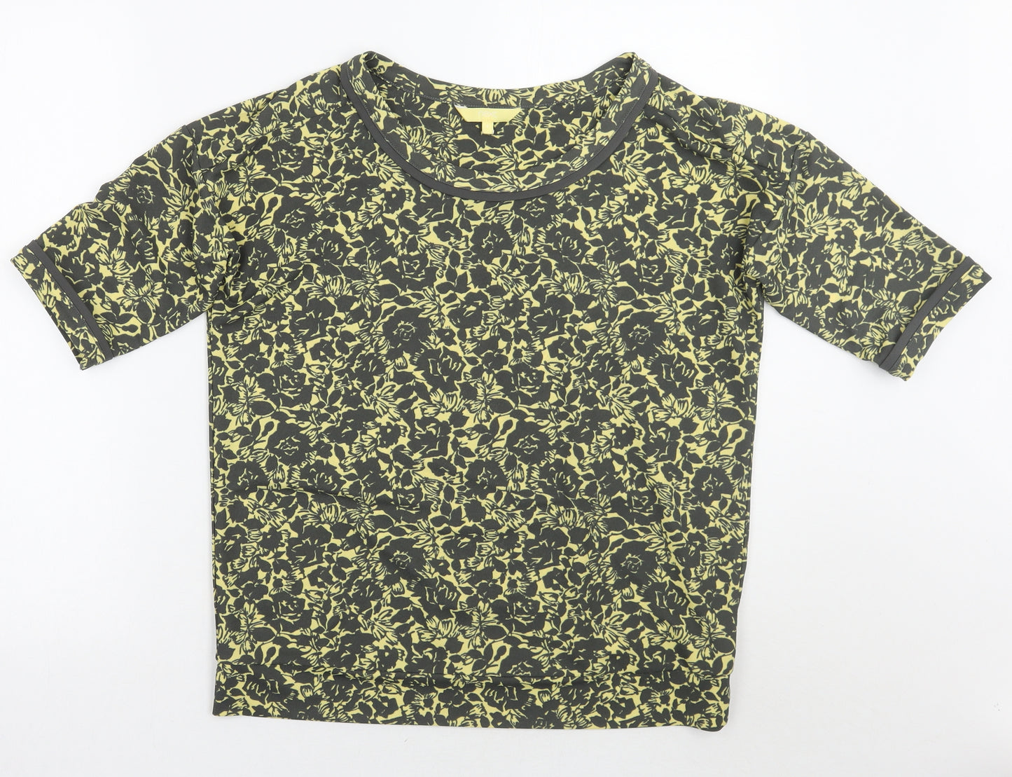 NEXT Womens Green Floral  Basic T-Shirt Size 8