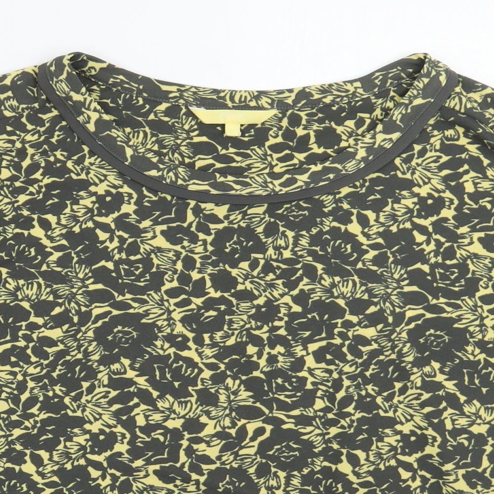 NEXT Womens Green Floral  Basic T-Shirt Size 8