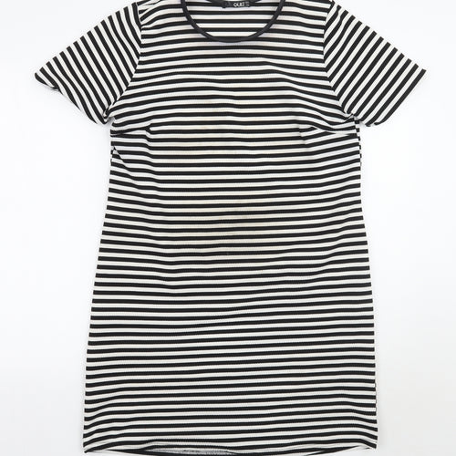 Quiz Womens White Striped  A-Line  Size 12
