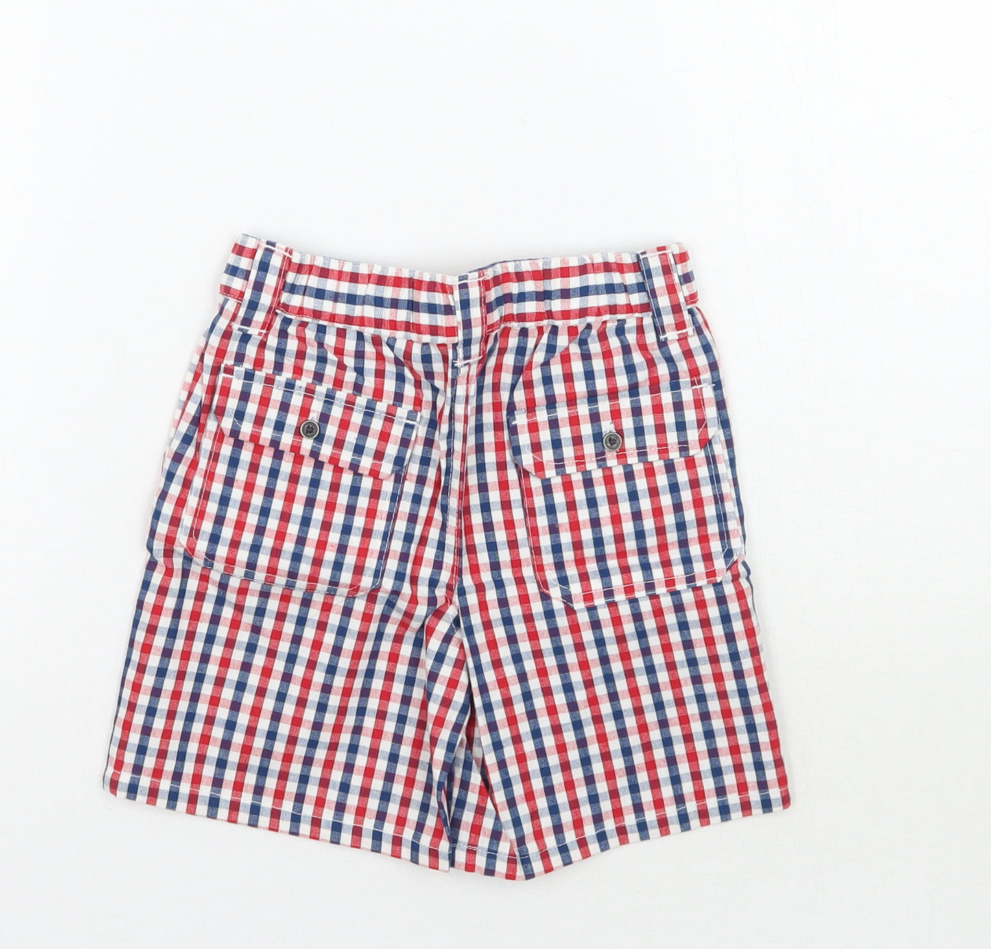 Disney Boys Red Check  Capri Trousers Size 9-12 Months