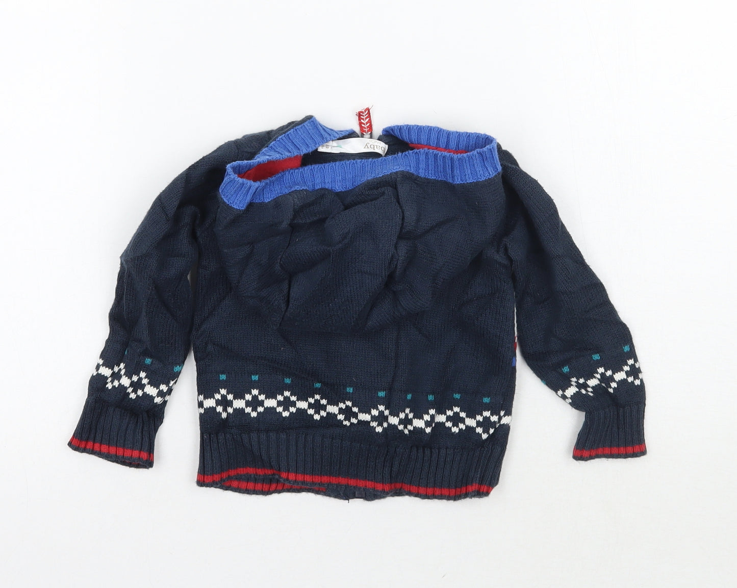 M&Co Boys Blue   Jacket Coatigan Size 9-12 Months