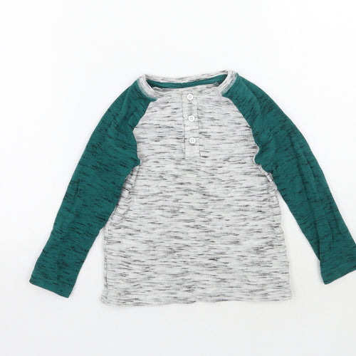 TU Boys Grey   Basic T-Shirt Size 2-3 Years