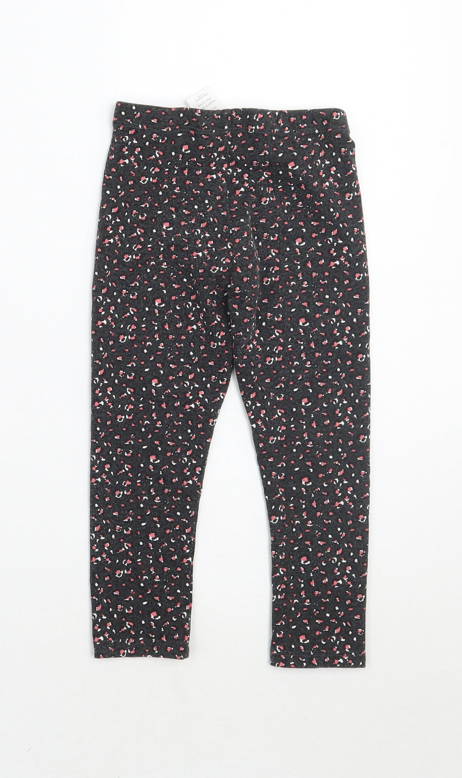 Matalan Girls Grey Animal Print  Jegging Trousers Size 2-3 Years