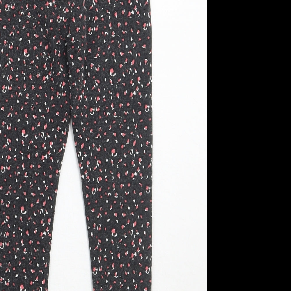 Matalan Girls Grey Animal Print  Jegging Trousers Size 2-3 Years