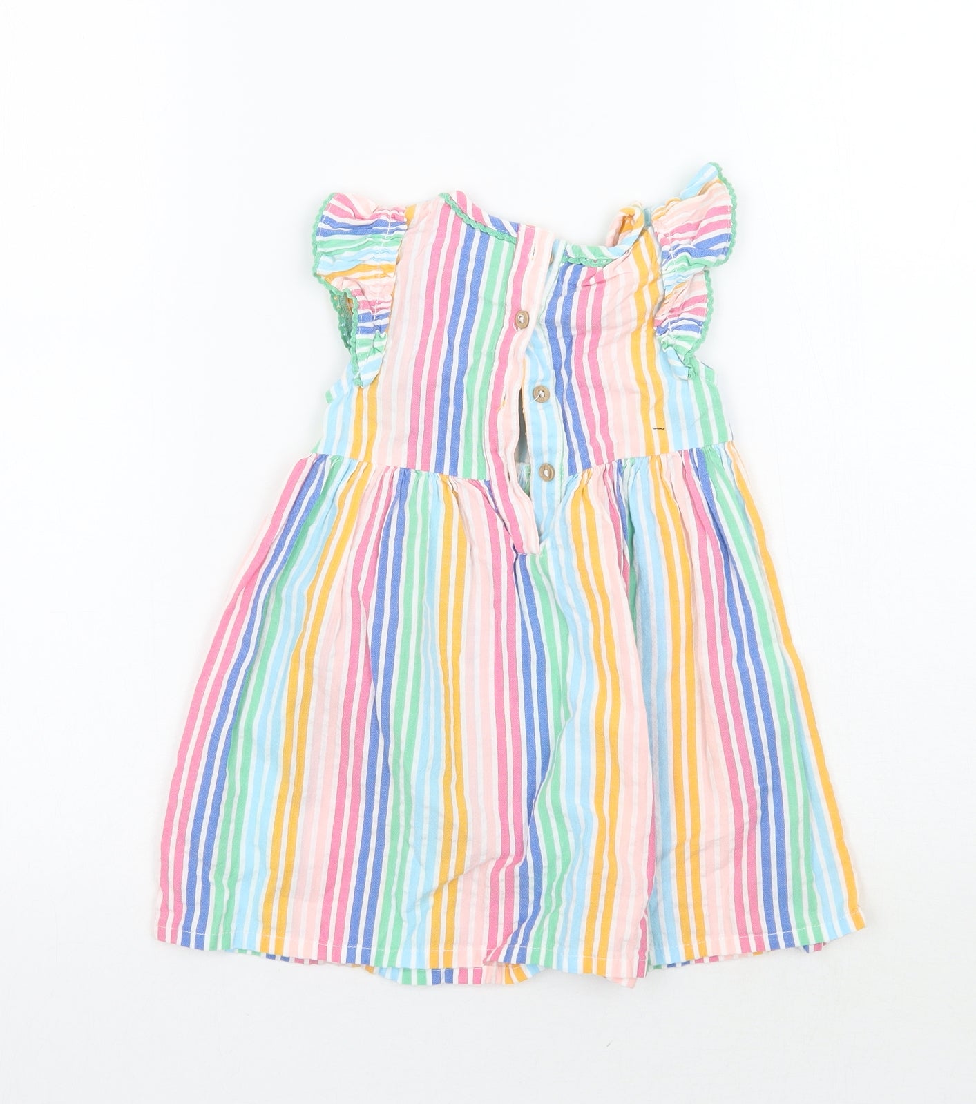 TU Girls Multicoloured Striped  A-Line  Size 2 Years