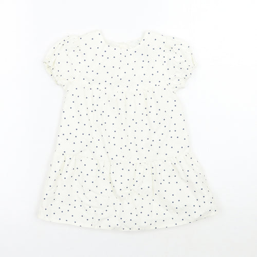Primark Girls White Polka Dot  A-Line  Size 18-24 Months