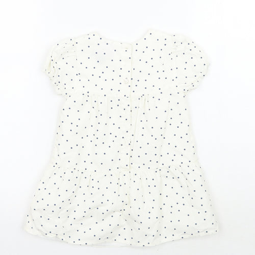 Primark Girls White Polka Dot  A-Line  Size 18-24 Months