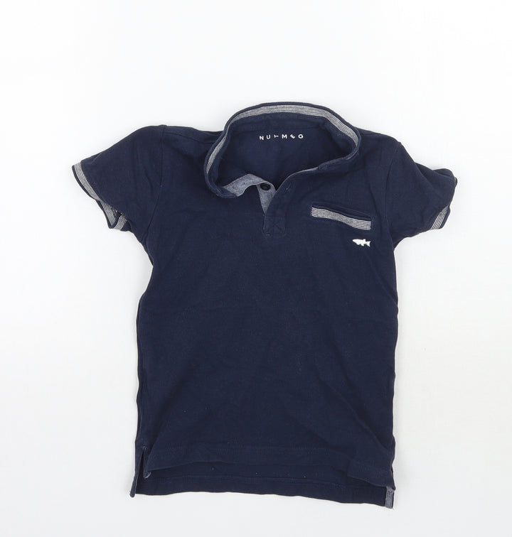 Nutmeg Boys Blue   Basic Polo Size 4-5 Years