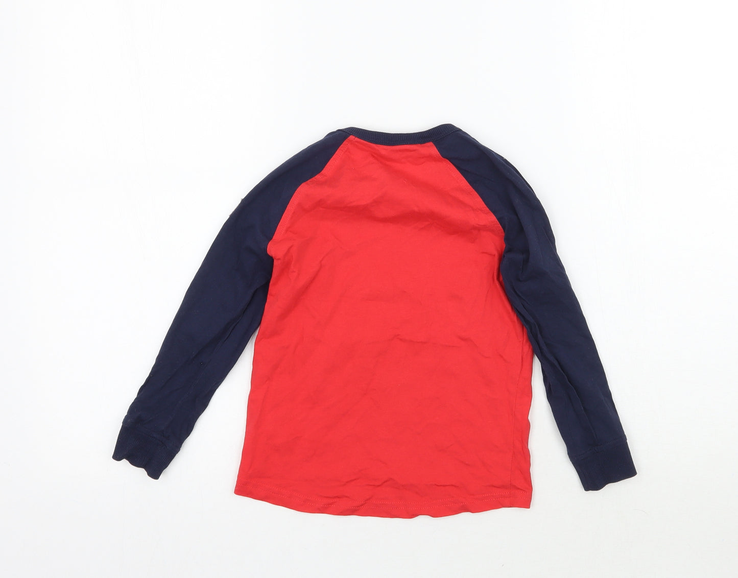 George Boys Red   Basic T-Shirt Size 4-5 Years  - Children in need