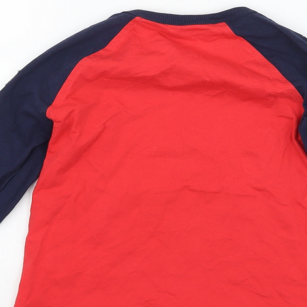 George Boys Red   Basic T-Shirt Size 4-5 Years  - Children in need