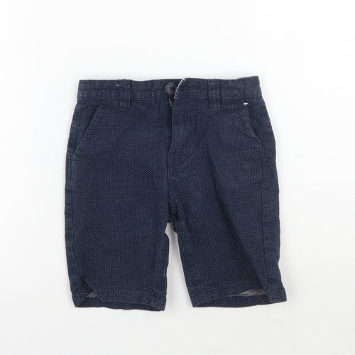 Denim co Boys Blue Polka Dot  Cargo Shorts Size 5-6 Years