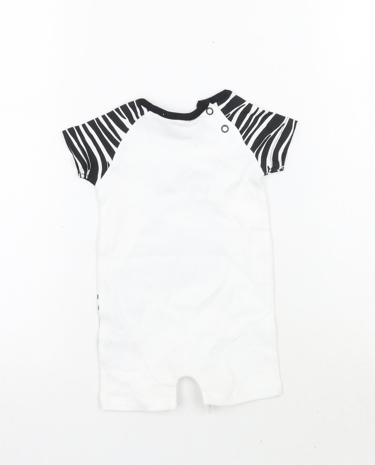 Pep&co Baby White Animal Print  Babygrow One-Piece Size 0-3 Months