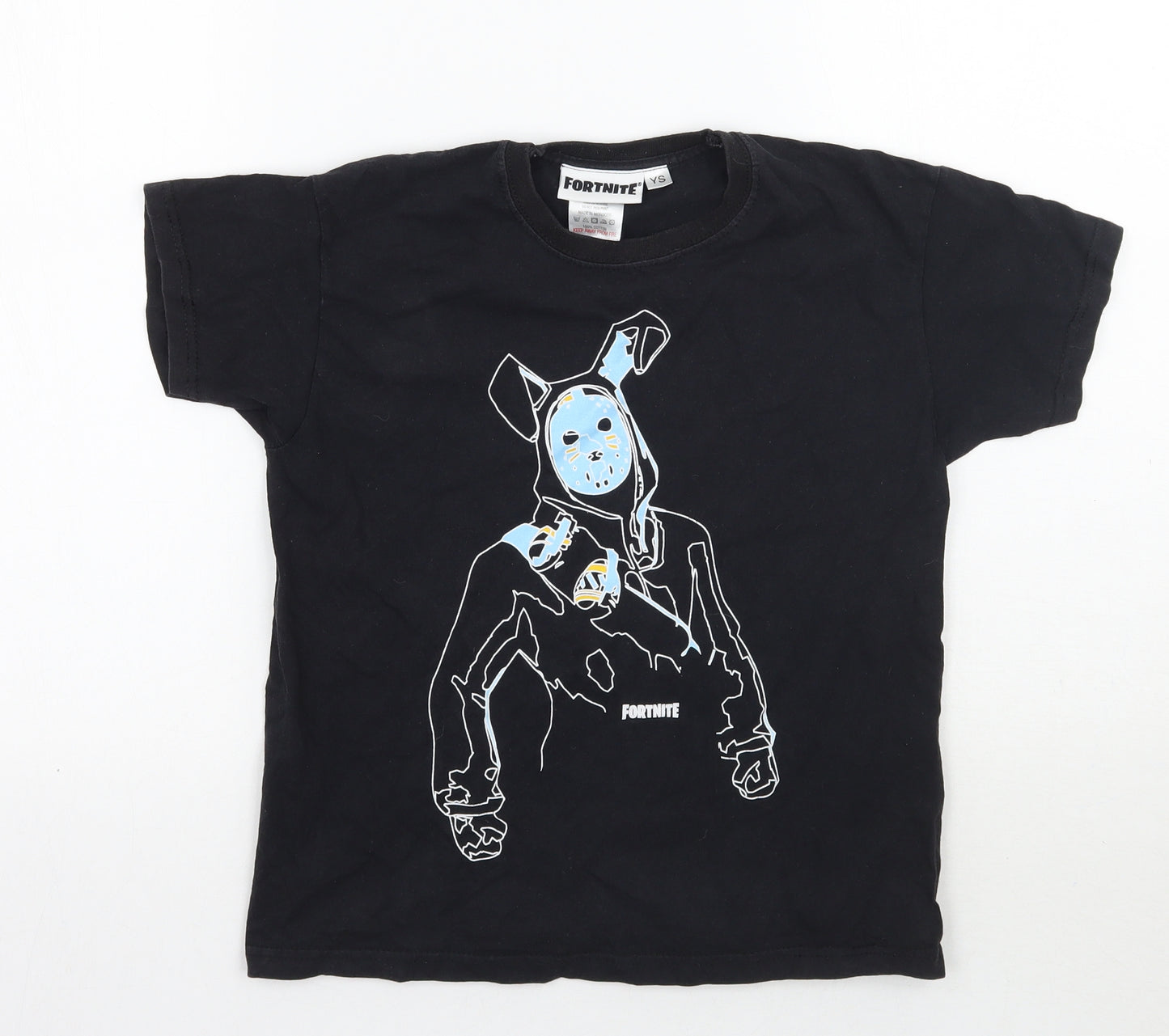 Fortnite Boys Black   Basic T-Shirt Size S