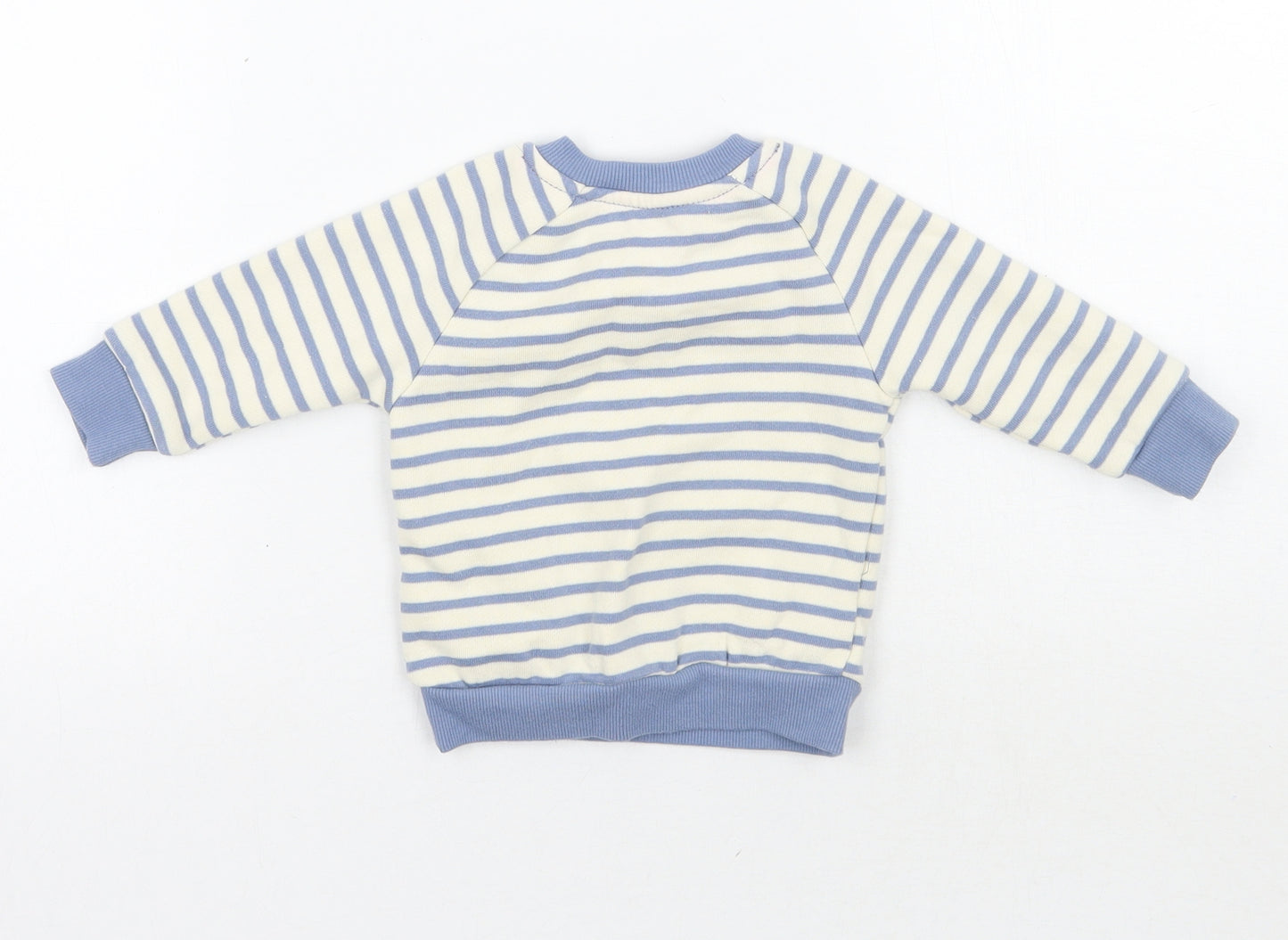 Primark Baby Ivory Striped  Pullover Jumper Size 3-6 Months