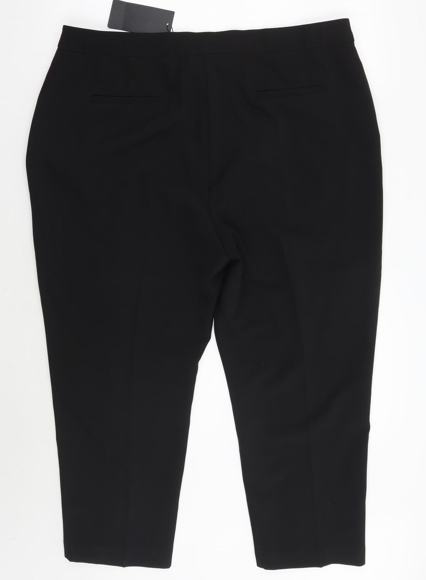 Tailored Womens Black   Cropped Trousers Size 20 L26 in