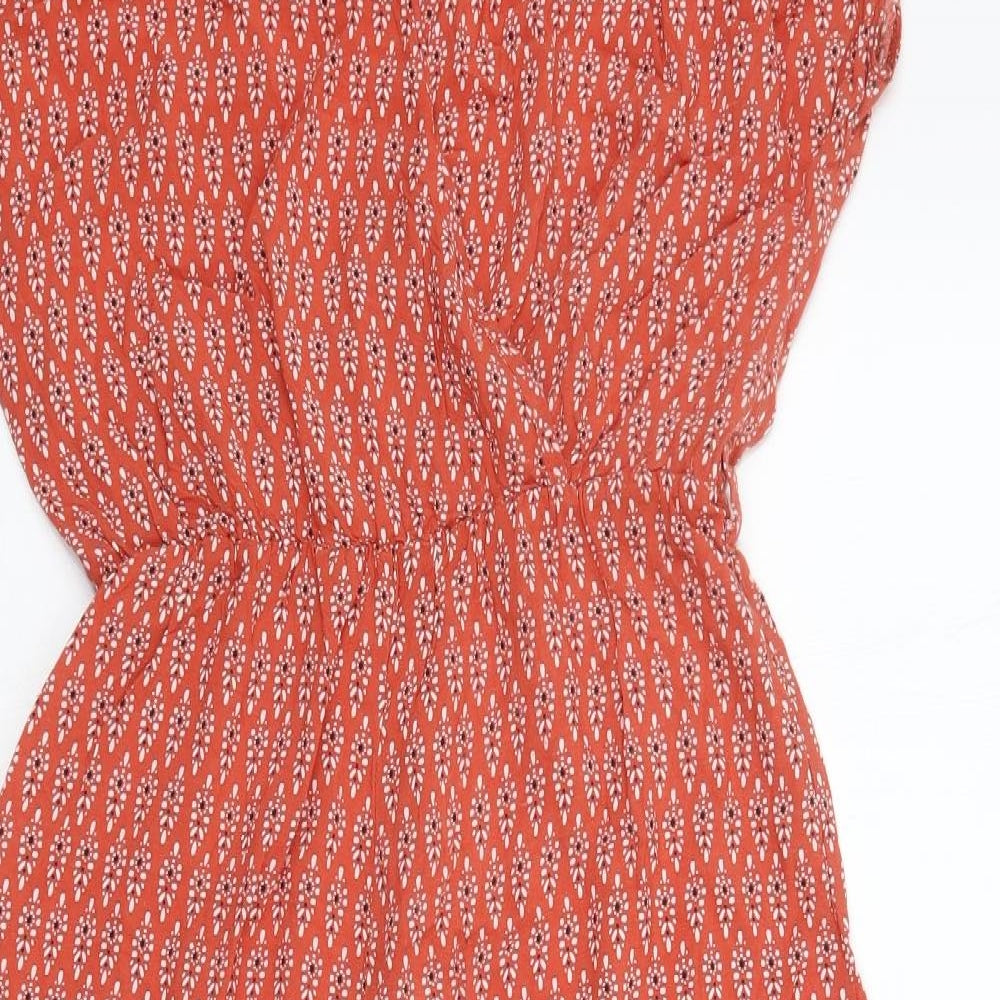 Primark Womens Orange Paisley  Jumpsuit One-Piece Size 10
