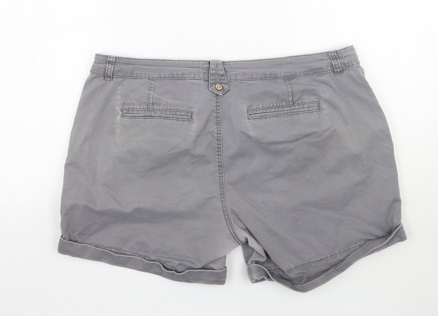 Mantaray Womens Grey   Chino Shorts Size 16