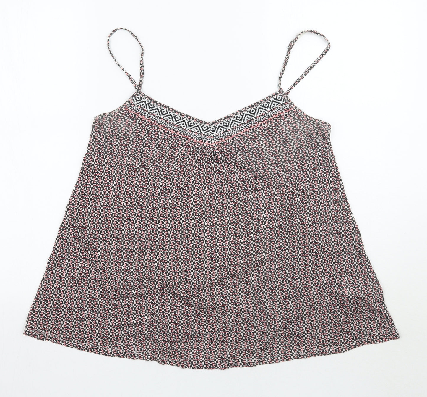 Newlook Womens Black Check  Basic Tank Size 14