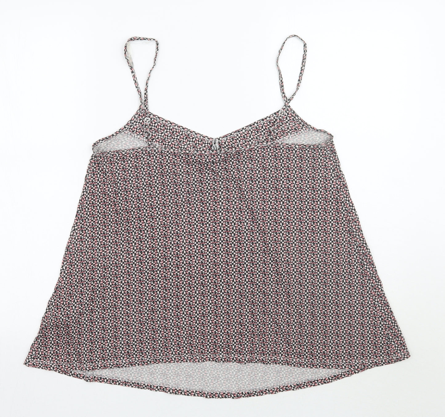 Newlook Womens Black Check  Basic Tank Size 14