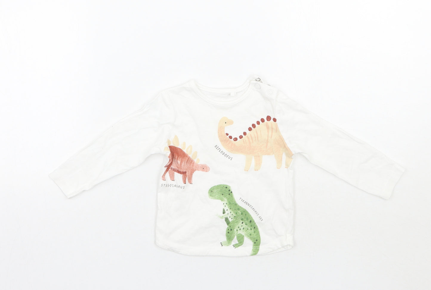 TU Girls White   Basic T-Shirt Size 6-9 Months