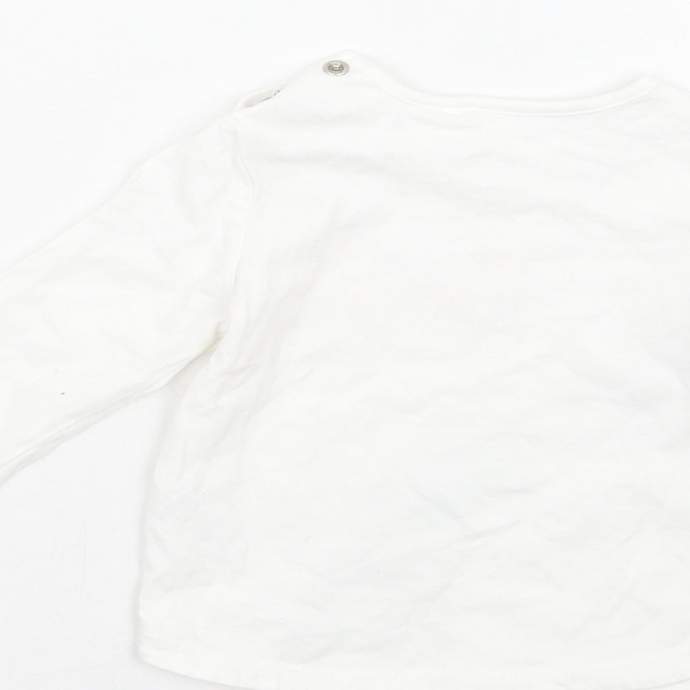 TU Girls White   Basic T-Shirt Size 6-9 Months