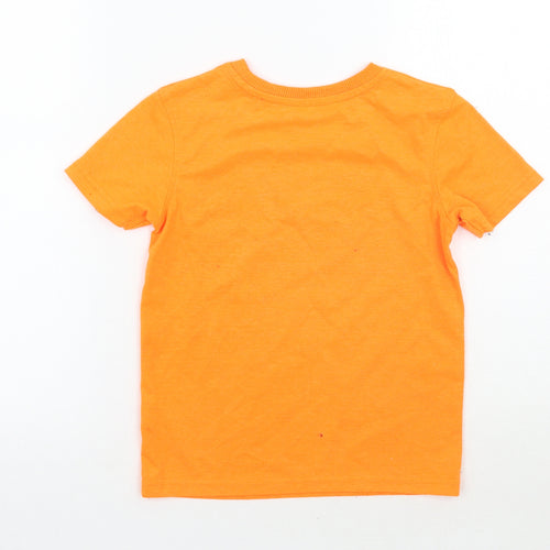 George Girls Orange   Basic T-Shirt Size 5-6 Years