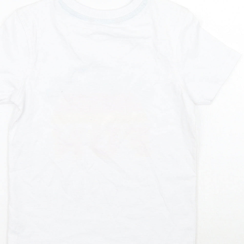 George Boys White   Basic T-Shirt Size 5-6 Years