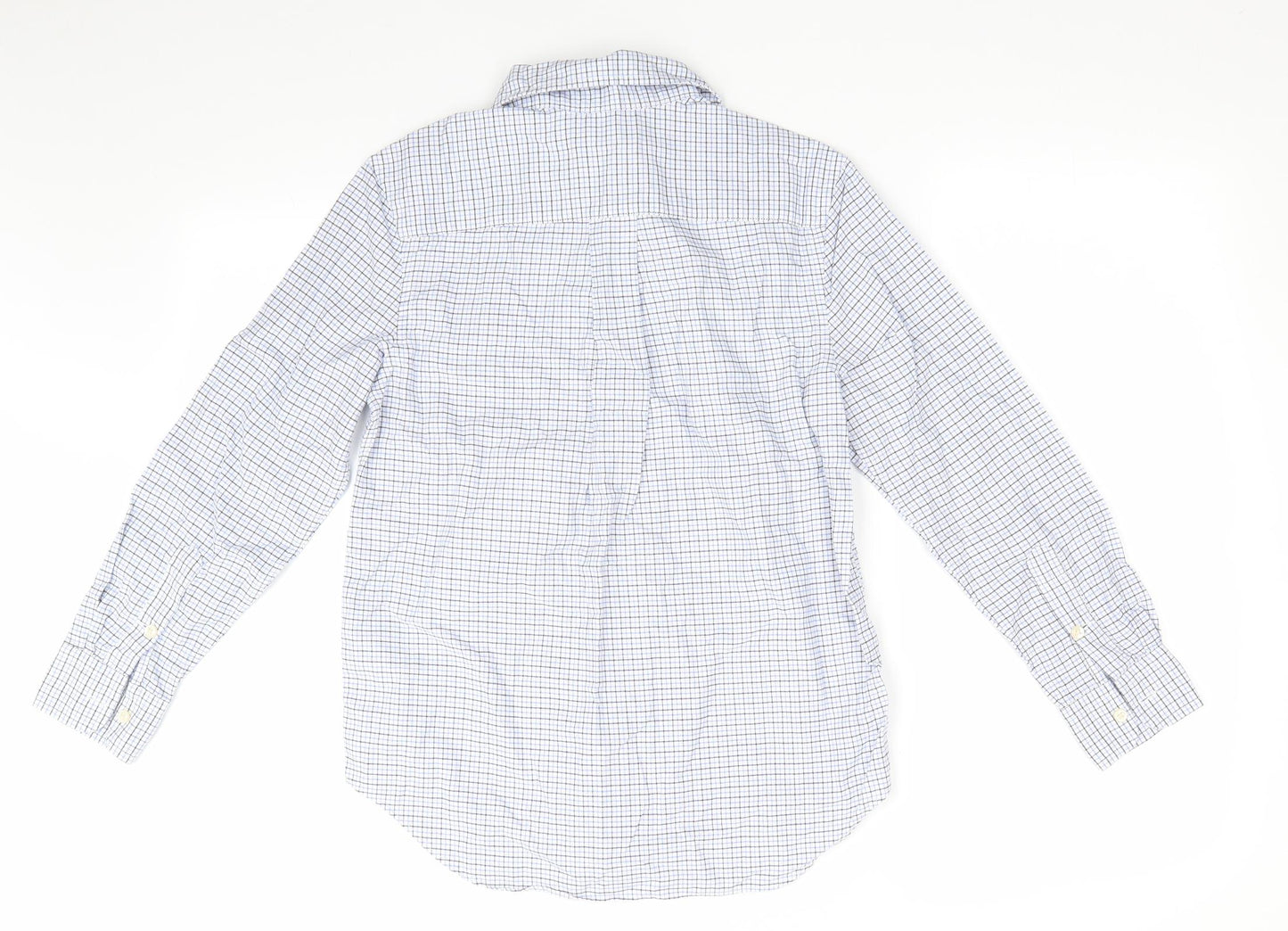 Ralph Lauren Boys Blue Check  Basic Button-Up Size 10-11 Years