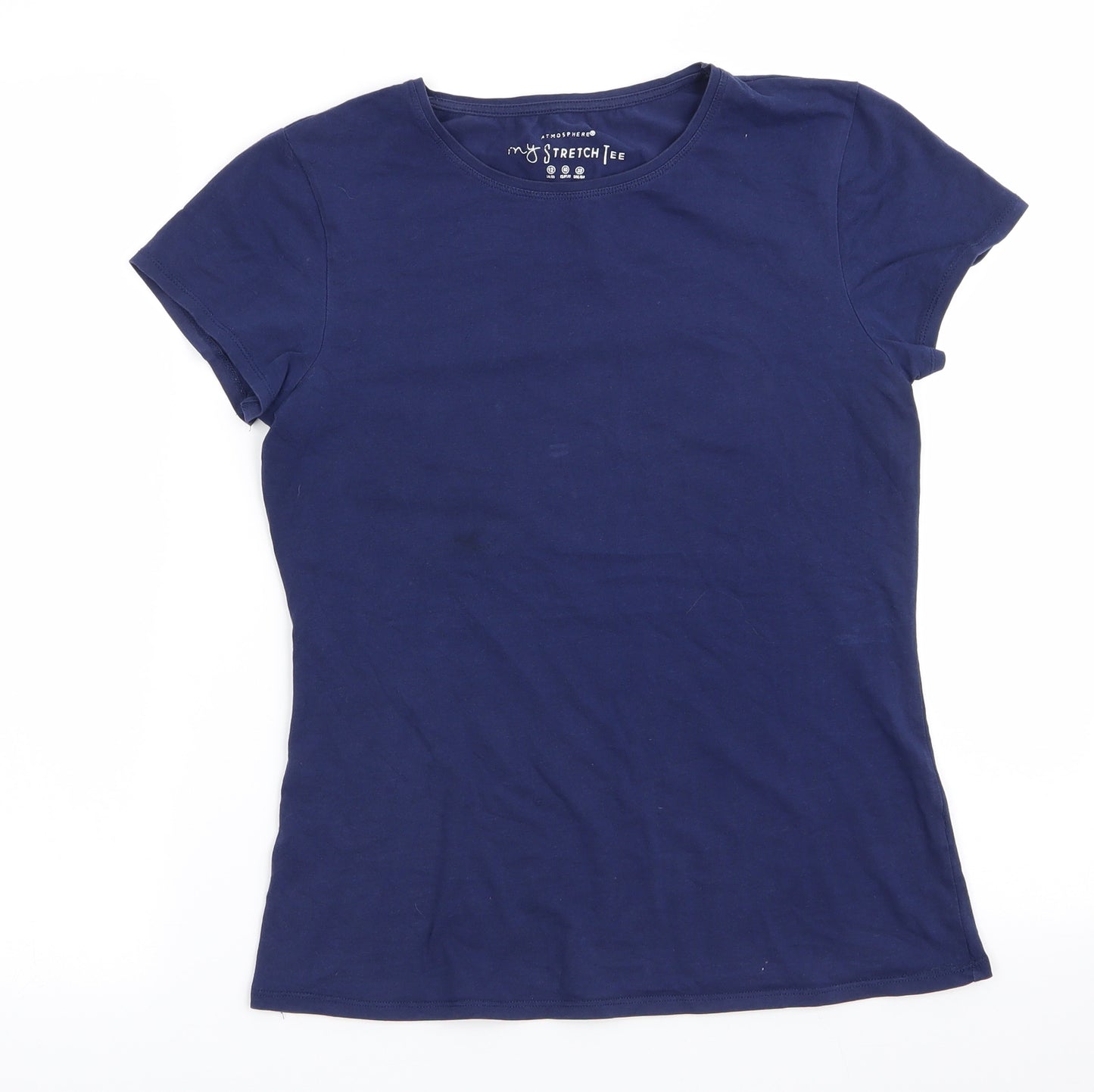 Atmosphere Womens Blue   Basic T-Shirt Size 12