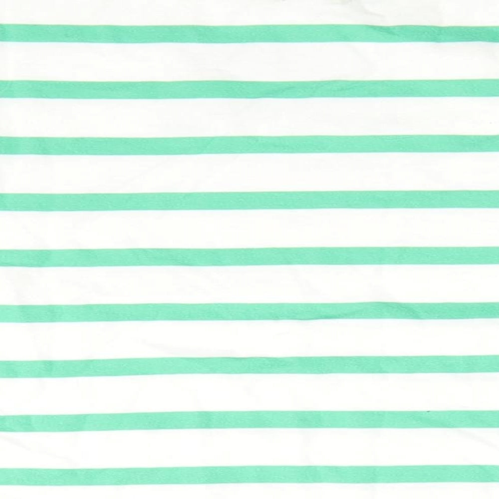 GAP Kids Girls Green Striped  Basic Casual Size 5-6 Years  - Cherry & Blue & Green Strips