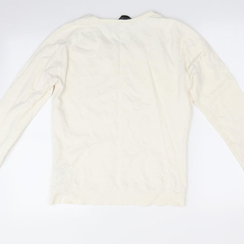 Dorothy Perkins Womens Ivory   Pullover Jumper Size 12  - Lace inset on shoulders