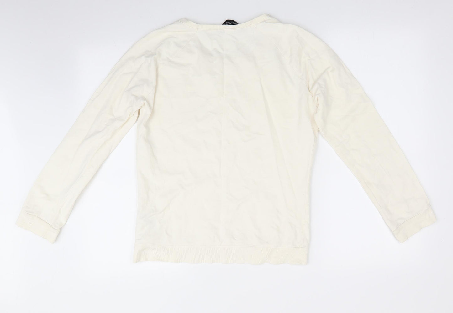 Dorothy Perkins Womens Ivory   Pullover Jumper Size 12  - Lace inset on shoulders
