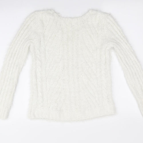 Marks and Spencer Womens Ivory   Pullover Jumper Size XS