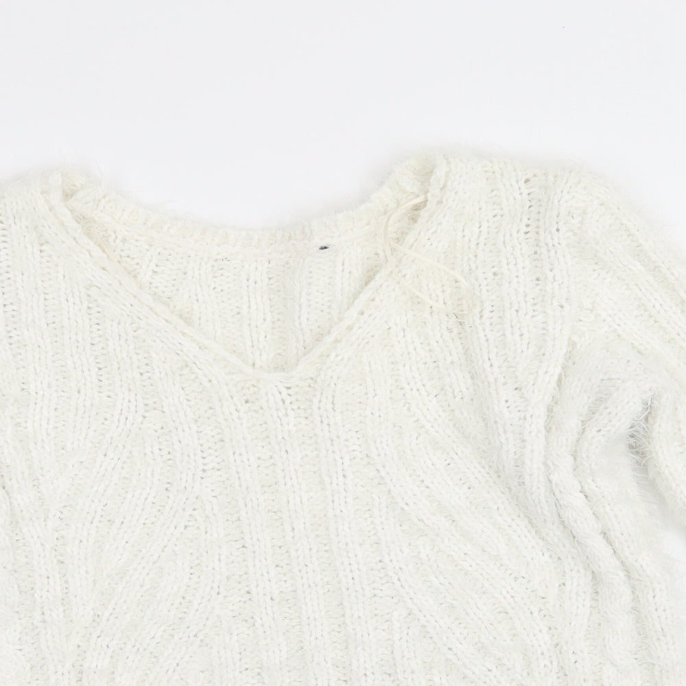 Marks and Spencer Womens Ivory   Pullover Jumper Size XS