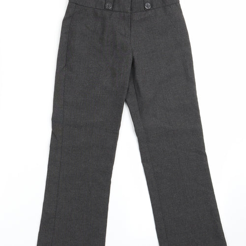 Back To School Girls Grey   Dress Pants Trousers Size 6-7 Years - School Trousers