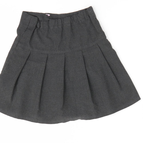 Marks and Spencer Girls Grey   A-Line Skirt Size 6-7 Years - Drop waist school skirt