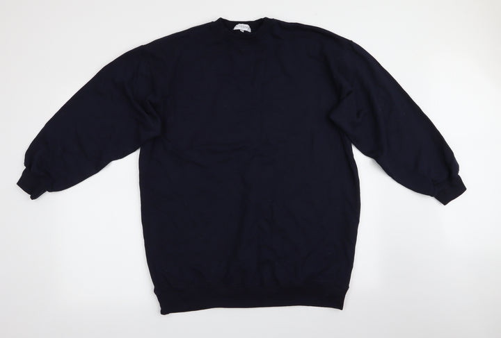 In the Style Womens Blue   Pullover Sweatshirt Size 10  - Longline Sweatshirt