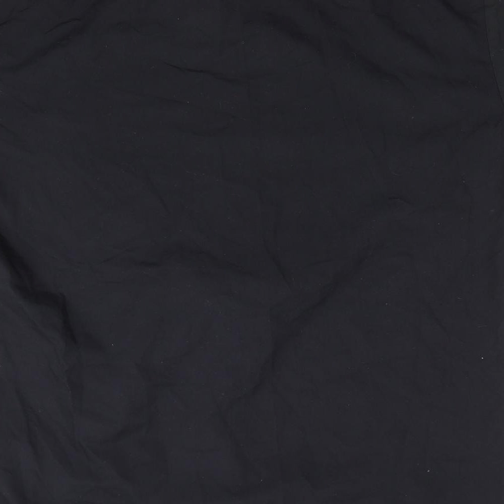 Lorenzzo Mens Black    Button-Up Size XL