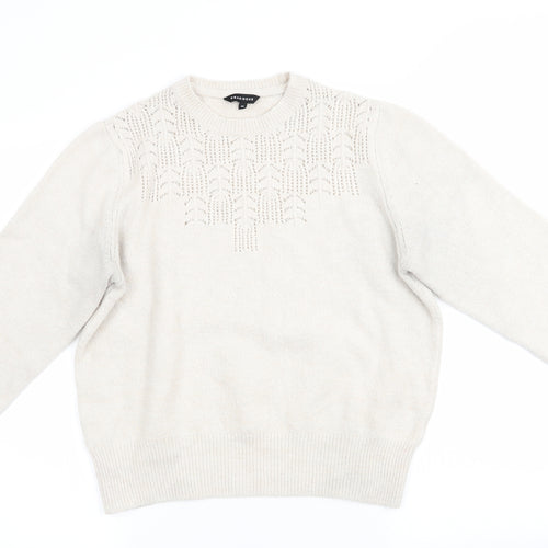 Peacocks Womens Ivory   Pullover Jumper Size M  - Pale Oatmeal Colour