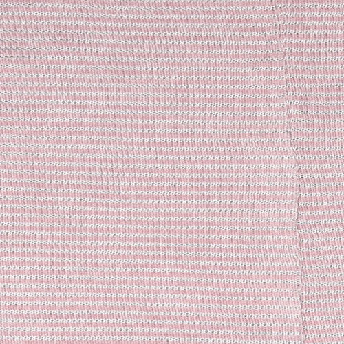 New Look Womens Pink Striped  Pullover Jumper Size M  - Open weave stripe