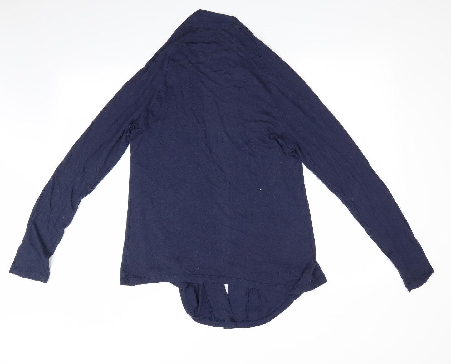 Marks and Spencer Womens Blue   Cardigan Jumper Size 12  - Short Waterfall Cardigan