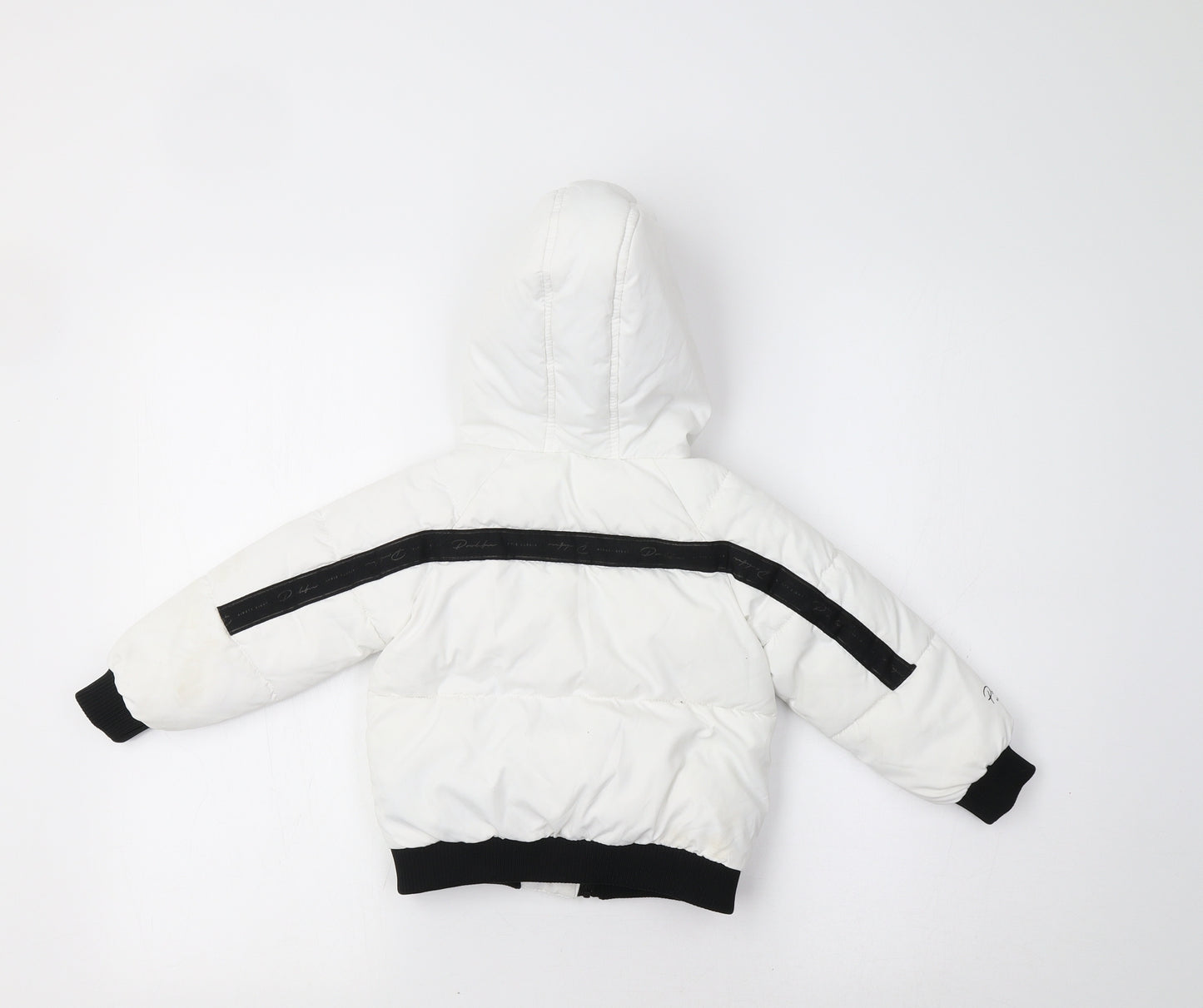 River Island Baby White Striped  Puffer Jacket Jacket Size 12-18 Months