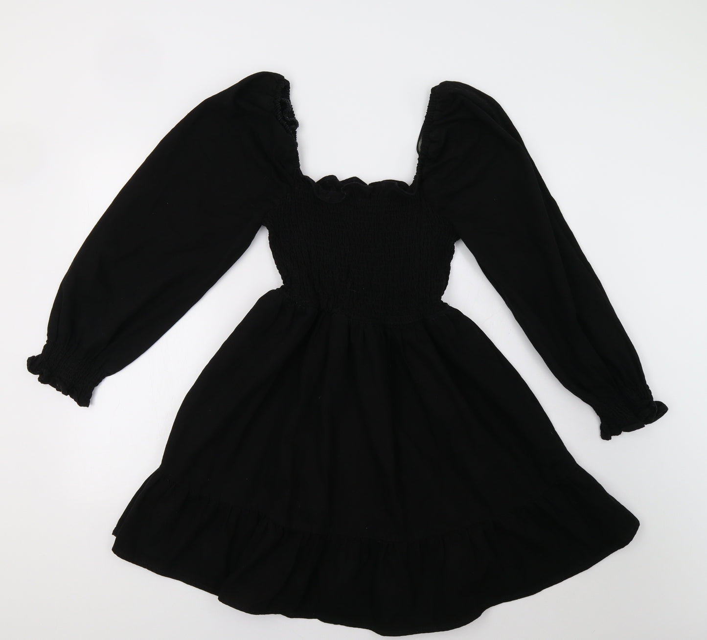 New Look Womens Black  Denim Fit & Flare  Size 10