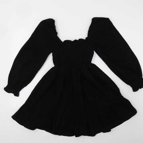 New Look Womens Black  Denim Fit & Flare  Size 10