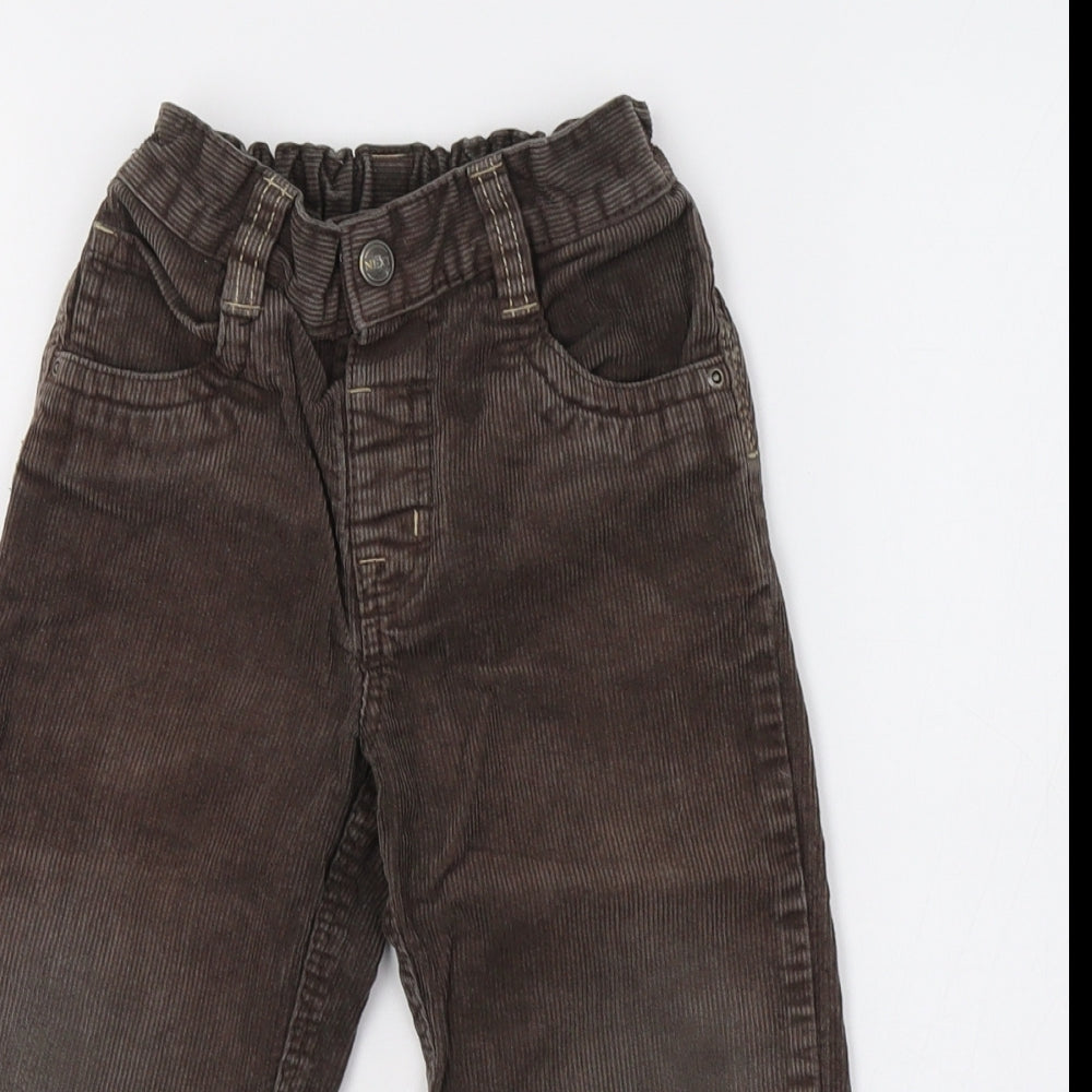 NEXT Boys Brown  Corduroy Jogger Trousers Size 2-3 Years