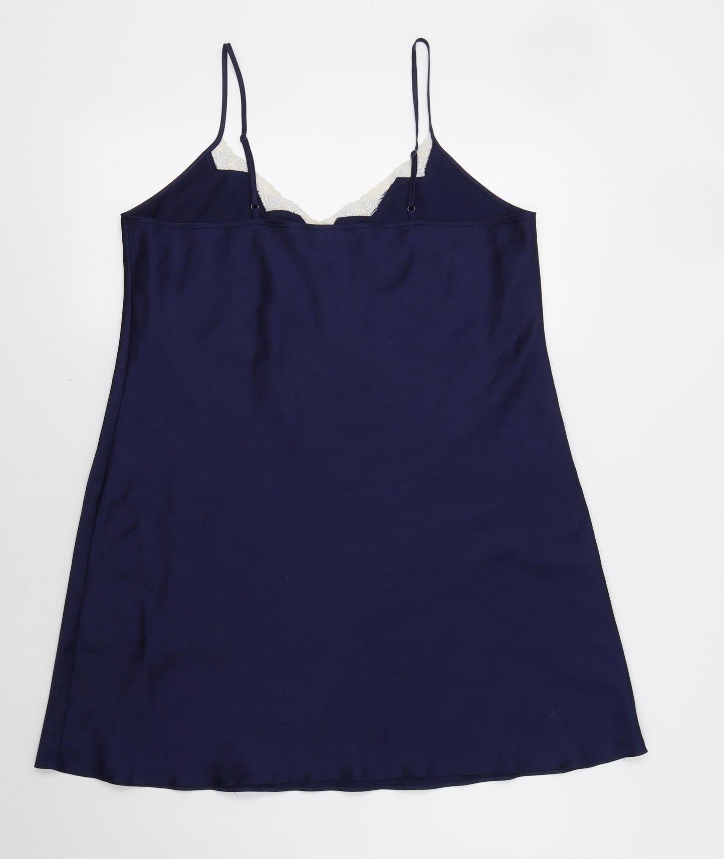 M&S Womens Blue   Cami Pyjama Top Size 16  - Lace Detail